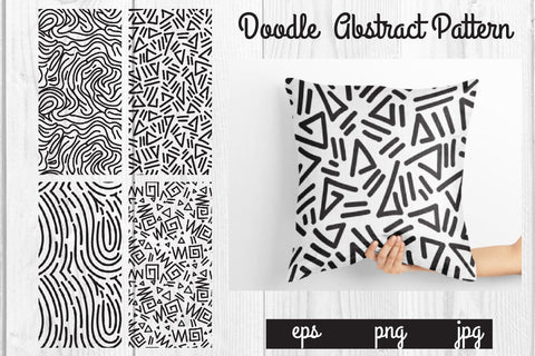 Doodle abstract pattern, texture graphic background SVG dadan_pm 