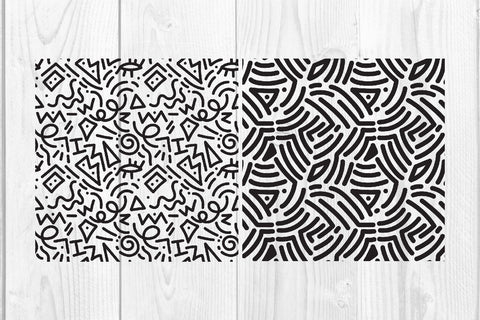 Doodle abstract pattern, texture graphic background SVG dadan_pm 