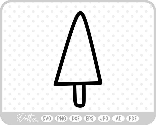 Doodle Christmas Tree SVG DottieDigitals 