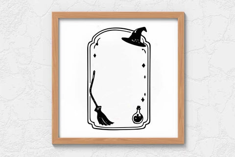 Doodle Halloween Frame SVG PNG Bundle SVG FiveStarCrafting 