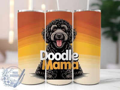 Doodle Mama 20oz Tumbler, Doodle Mama Quote, Black Doodle Lover Gift, Funny Dog Mama Wrap, 20oz Tumbler Wrap, Sublimation Design PNG, Cute Doodle Wrap Sublimation ToriDesigns 