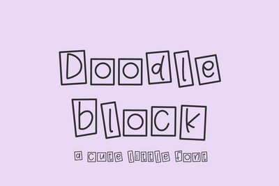 Doodleblock Sans Font Beck McCormick 