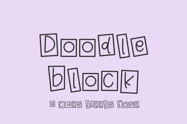 Doodleblock Sans Font Beck McCormick 