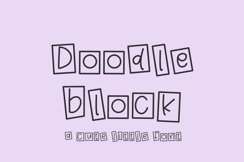 Doodleblock Sans Font Beck McCormick 