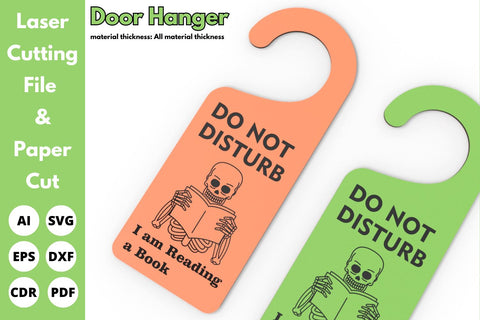 Door Hanger, Book, SVG Laser File | laser cut file | svg paper cut | cricut | glowforge file SVG tofigh4lang 