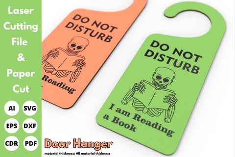 Door Hanger, Book, SVG Laser File | laser cut file | svg paper cut | cricut | glowforge file SVG tofigh4lang 