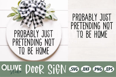 Door Sarcastic Farmhouse Sign SVG SVG Ollive Studio 