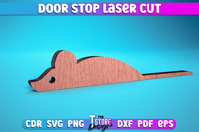Door Stop Laser Cut | Animal Door Stop Laser Cut SVG Design | CNC Files SVG The T Store Design 