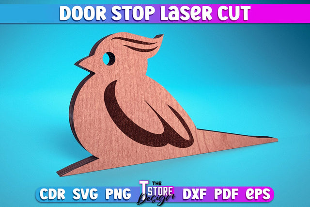 Door Stop Laser Cut | Animal Door Stop Laser Cut SVG Design | CNC Files SVG The T Store Design 