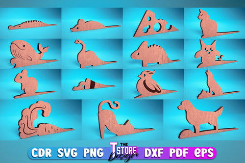 Door Stop Laser Cut | Animal Door Stop Laser Cut SVG Design | CNC Files SVG The T Store Design 