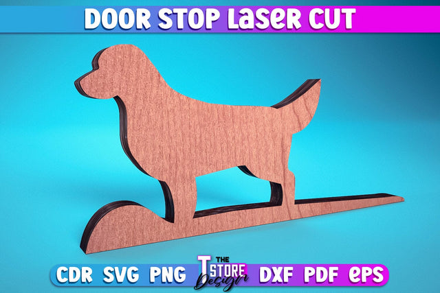 Door Stop Laser Cut | Animal Door Stop Laser Cut SVG Design | CNC Files SVG The T Store Design 