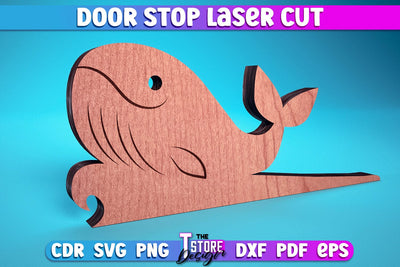 Door Stop Laser Cut | Animal Door Stop Laser Cut SVG Design | CNC Files SVG The T Store Design 