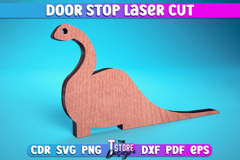 Door Stop Laser Cut | Animal Door Stop Laser Cut SVG Design | CNC Files SVG The T Store Design 