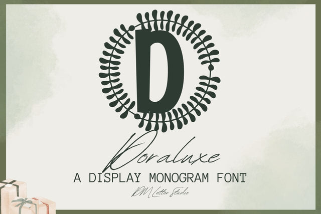 Doraluxe Monogram Font Dm Letter Studio 