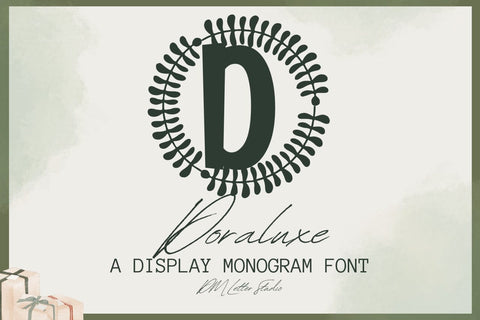 Doraluxe Monogram Font Dm Letter Studio 