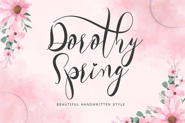 Dorothy Spring Font Prasetya Letter 