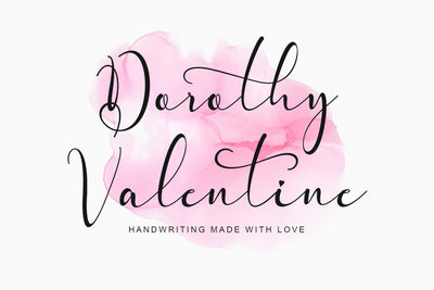 Dorothy Valentine Font Prasetya Letter 