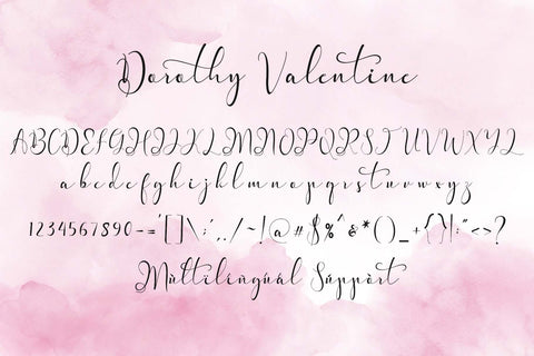 Dorothy Valentine Font Prasetya Letter 