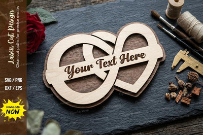 Double Heart Frame laser Cut svg Cutting file SVG Regulrcrative 