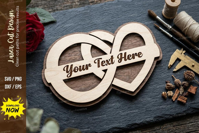 Double Heart Frame laser Cut svg Cutting file SVG Regulrcrative 
