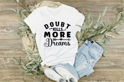 Doubt kills more dreams SVG Angelina750 