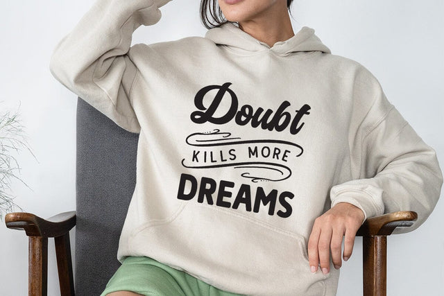 Doubt kills more dreams SVG Angelina750 