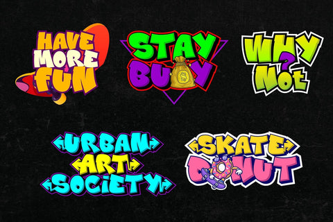 Douglas Mullet -3d Layered Graffiti Font Mozzatype 