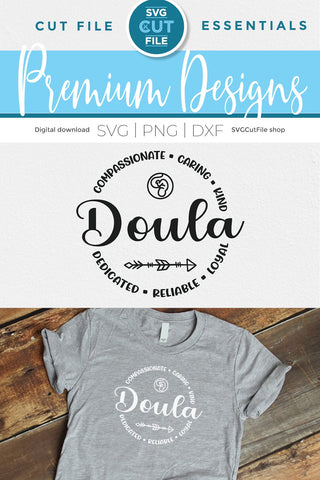 Doula svg, pregnancy support svg, childbirth helper svg SVG SVG Cut File 