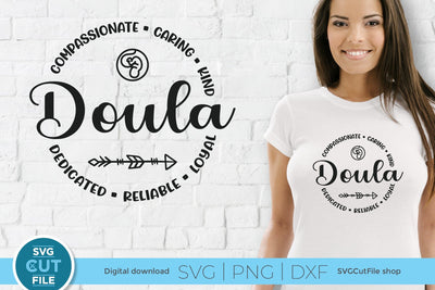 Doula svg, pregnancy support svg, childbirth helper svg SVG SVG Cut File 