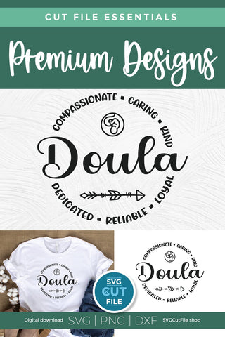 Doula svg, pregnancy support svg, childbirth helper svg SVG SVG Cut File 