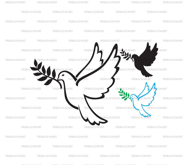 Dove of peace SVG TribaliumArtSF 