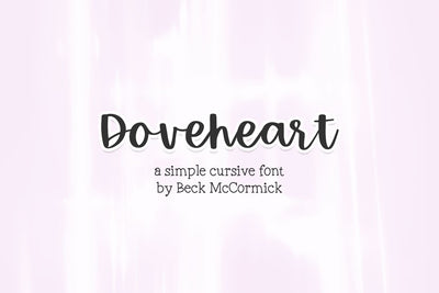 Doveheart Script Font Beck McCormick 