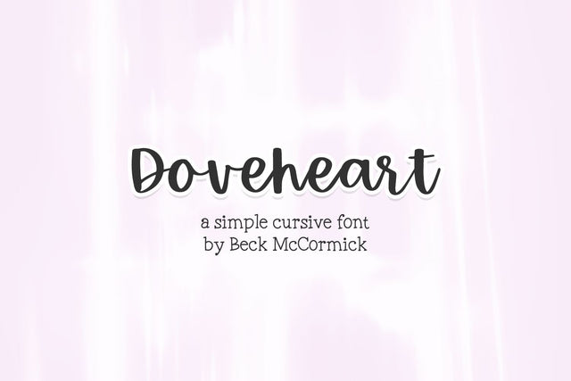 Doveheart Script Font Beck McCormick 