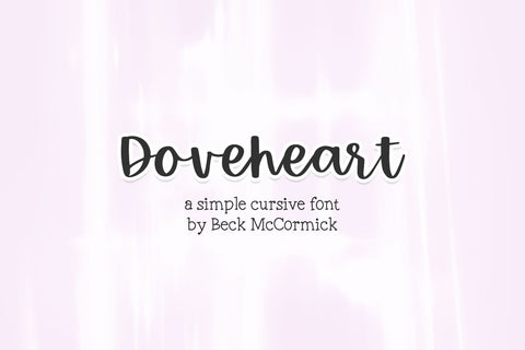 Doveheart Script Font Beck McCormick 