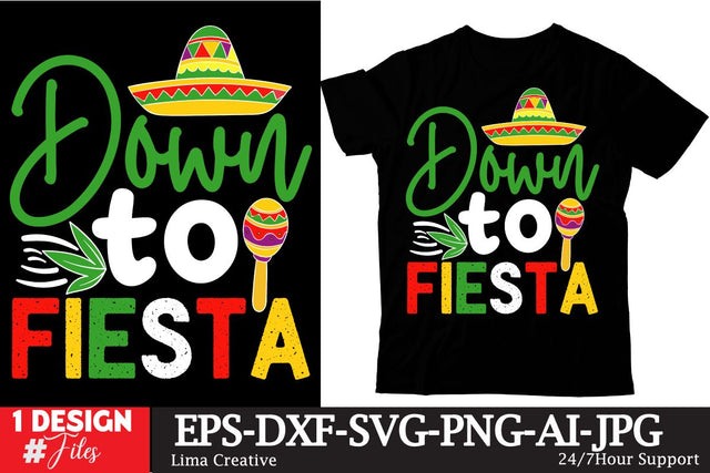 Down To Fiesta SVG Cut File SVG Insomnia Std 