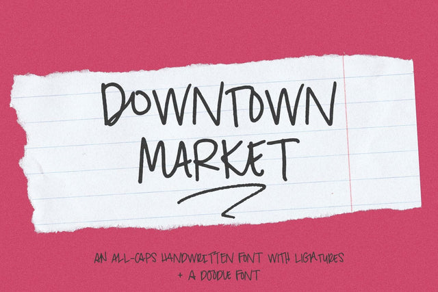 Downtown Market Handwriting Font Font Beck McCormick 
