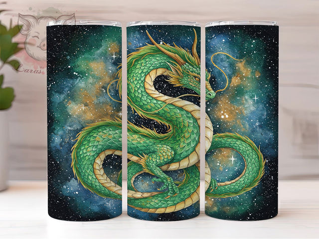 Dragon Asian Art 20oz Fantasy Tumbler, Dragon Tumbler, Asian Art Design, 20oz Sublimation Wrap, Fantasy Drinkware, Unique Tumblers, Mystical Creatures, Gift for Dragon Lovers Sublimation Lara' s Designs 