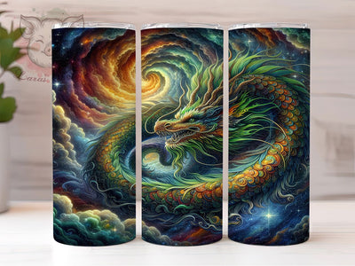 Dragon Asian Art 20oz Fantasy Tumbler, Dragon Tumbler, Asian Art Design, 20oz Sublimation Wrap, Fantasy Drinkware, Unique Tumblers, Mystical Creatures, Gift for Dragon Lovers Sublimation Lara' s Designs 