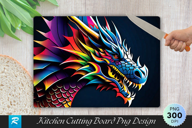 Dragon Cutting Board Sublimation Regulrcrative 