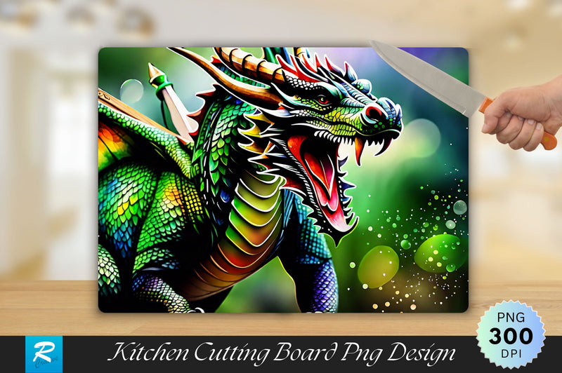 Dragon Cutting Board Sublimation Regulrcrative 