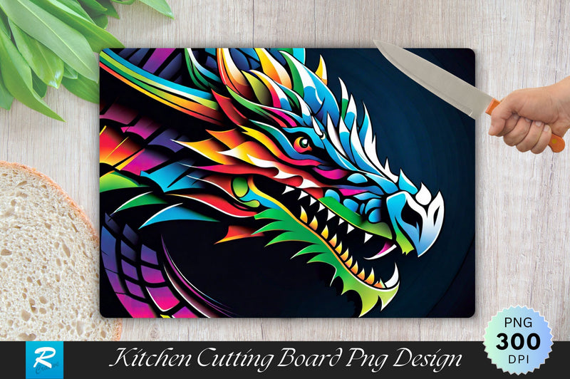 Dragon Cutting Board Sublimation Regulrcrative 