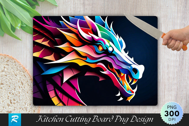 Dragon Cutting Board Sublimation Regulrcrative 