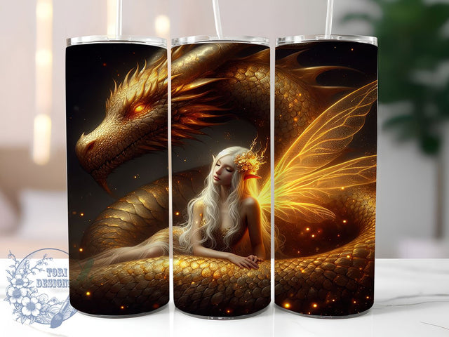 Dragon Fantasy Mythical Digital Art Tumbler, Fantasy Tumbler Design, 20oz Sublimation, Mythical Dragon Tumbler, Digital Dragon Art, Fantasy Tumbler PNG, Dragon Lover Gift Sublimation ToriDesigns 