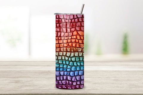 Dragon Leather Tumbler Wrap | 20 oz | Animal Print PNG, 3D Leather Tumbler Wrap, Sublimation Design, 20 oz Skinny Tumbler, Paper Leather tumbler sublimation designs download, colorful Sublimation FloridPrintables 