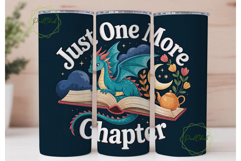 Dragon Reader 20oz Tumbler Design Sublimation PixelChick 