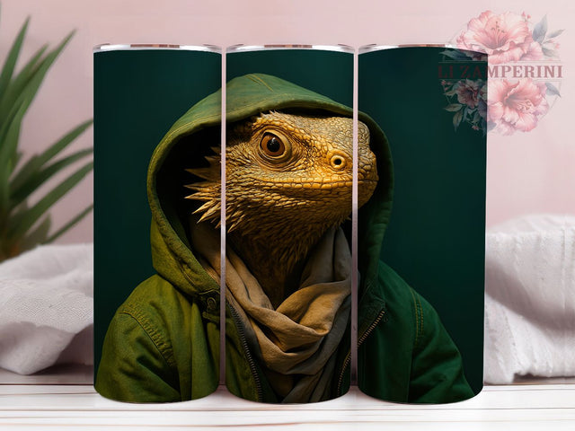 Dragon Scale Reptile Lover Tumbler, Dragon Scale Pattern, Lizard Lover Gift, Bearded Dragon Cup, Reptile Owner Present, Gecko Artwork, Herpetology Gift Sublimation Li Zamperini 
