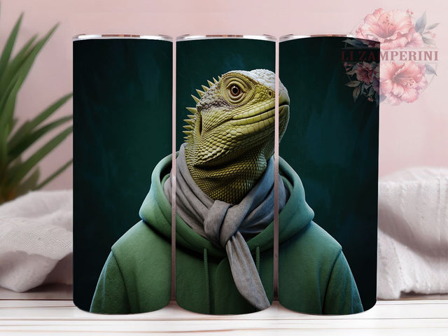 Dragon Scale Reptile Lover Tumbler, Dragon Scale Pattern, Lizard Lover Gift, Bearded Dragon Cup, Reptile Owner Present, Gecko Artwork, Herpetology Gift Sublimation Li Zamperini 