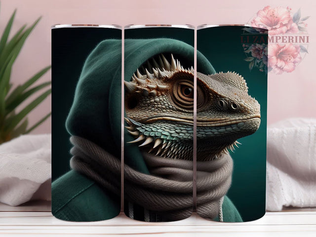 Dragon Scale Reptile Lover Tumbler, Dragon Scale Pattern, Lizard Lover Gift, Bearded Dragon Cup, Reptile Owner Present, Gecko Artwork, Herpetology Gift Sublimation Li Zamperini 