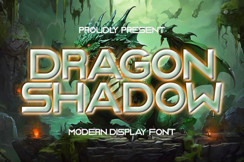 Dragon Shadow Font Masyafi Studio 