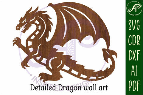 Dragon wall art sign, SVG file. vector file design 2 SVG APInspireddesigns 